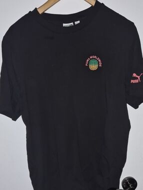 PUMA Black 'Puma Worldwide' Graphic Tee